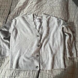 Old Navy Womens Gray Long Sleeve Button Down Cardigan Sweater Size M
